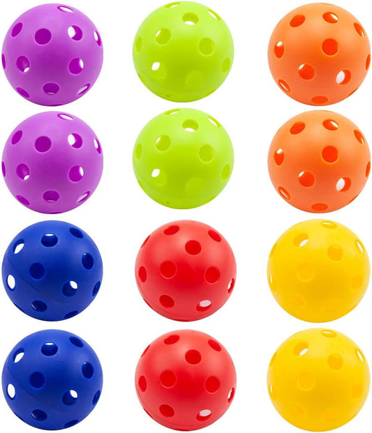 GSE Games & Sports Expert Practice Baseballs, Plastic Baseballs Training, Hollow Airflow Softballs for Pitching, Batting, Catching for All Skill Levels (Several Styles Available)