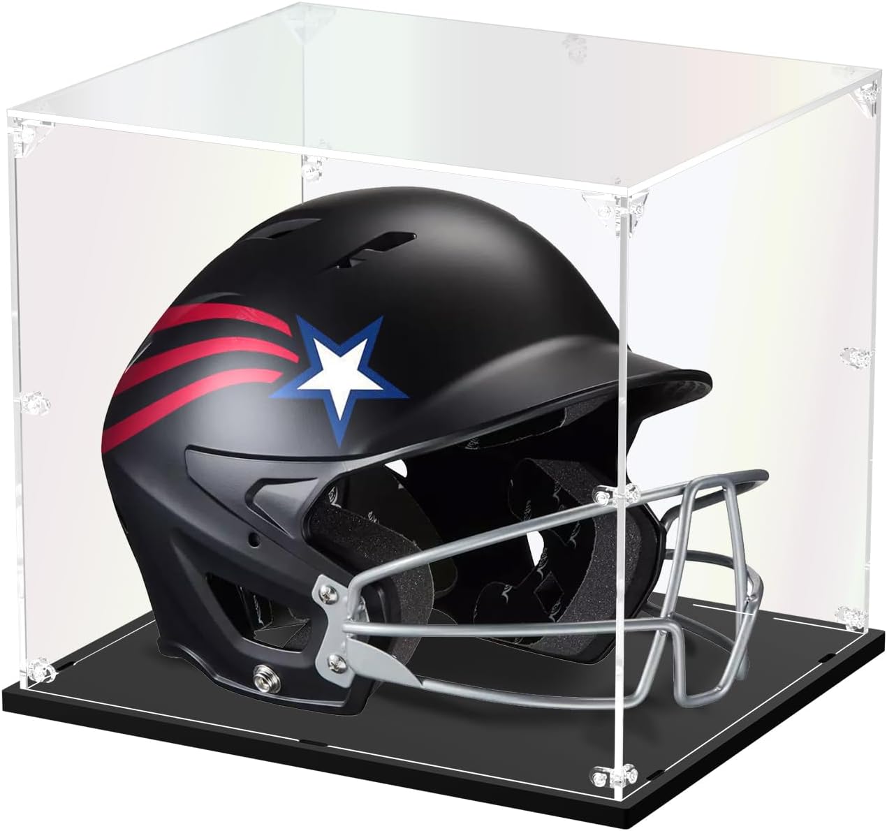 Clear Acrylic Display Case, Self-Assemble Showcase for Collectibles, Action Figures, Dolls, Toys - Alternative Glass Box for Commemorative Gifts（16*13*14inch,40*33*35cm）