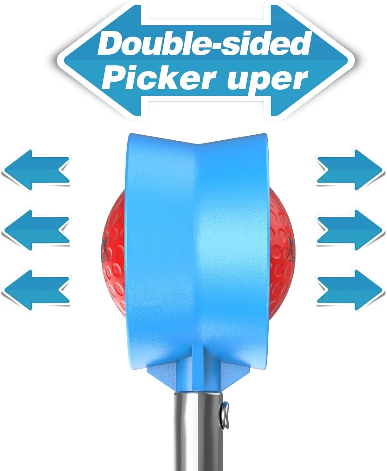 9Ft/12Ft Telescopic Stainless Steel Golf Ball Retriever for Water, High Durability Double Sided Golf Ball Picker Upper, Men's and Women's Golf Accessories Gifts.