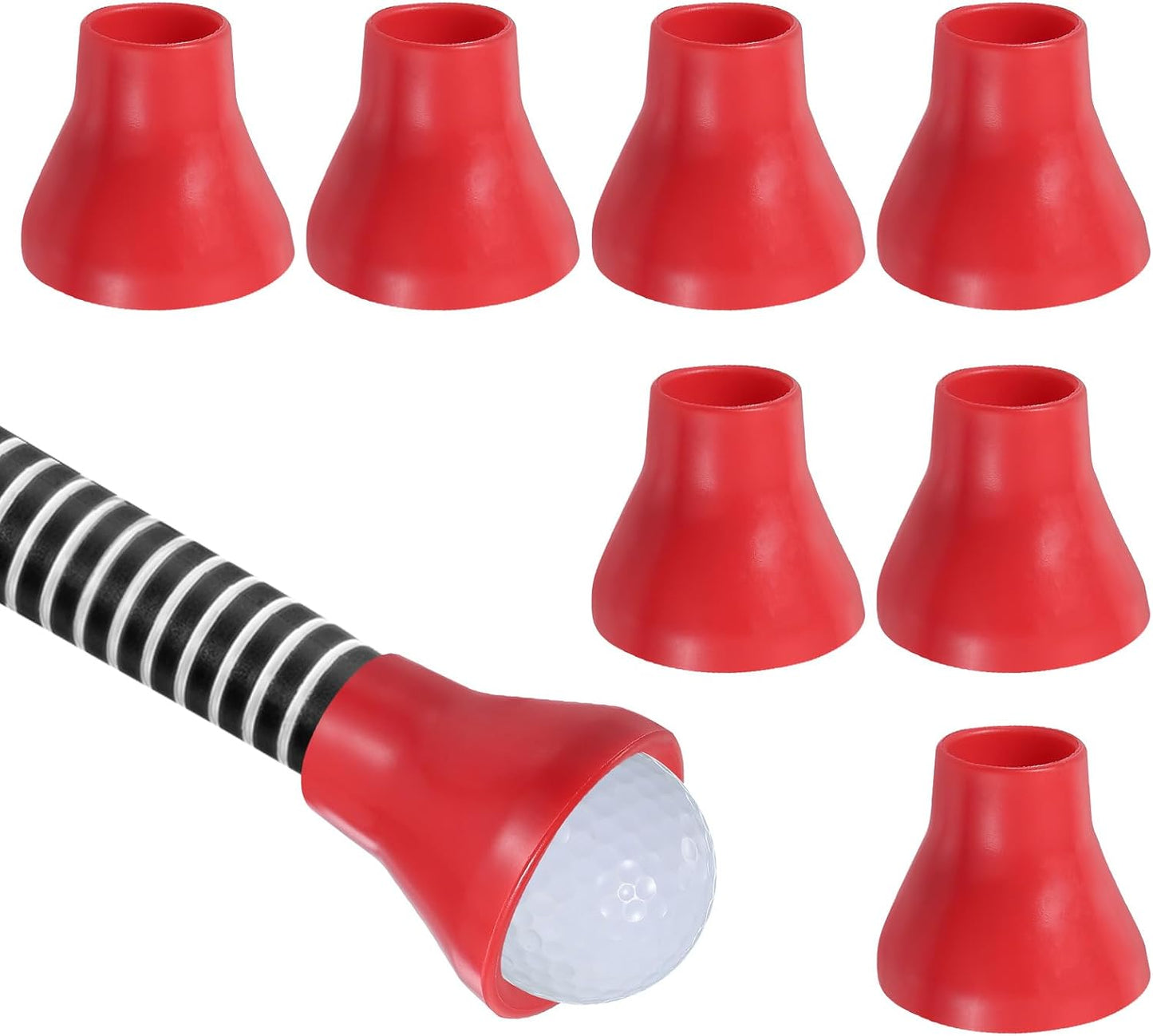 PATIKIL Golf Ball Retriever Grabber, Golf Ball Suction Cup Grabber Rubber Putter Grip Picker Upper Tool for Golfers Putter Swing Handle Accessories