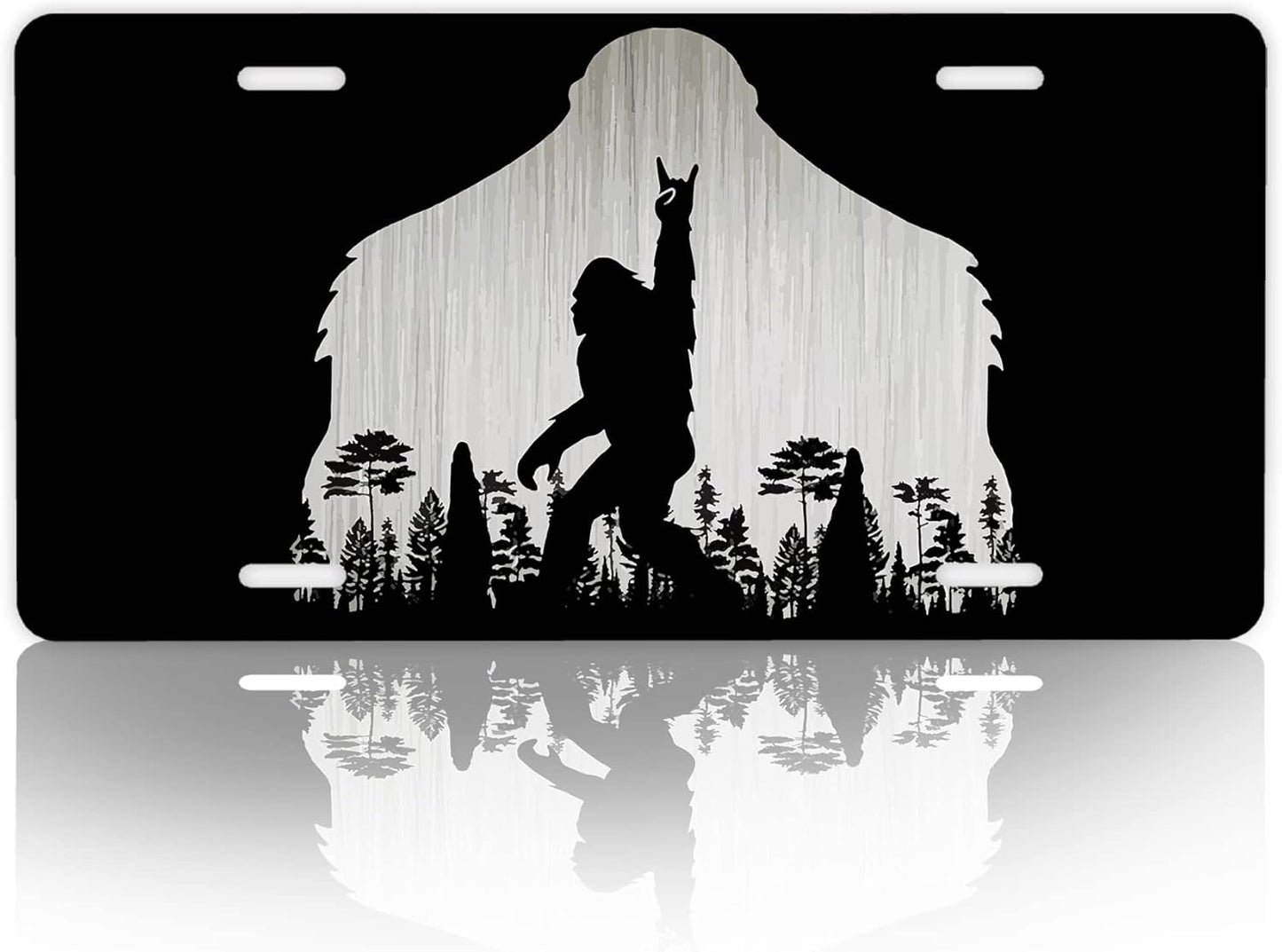 License Plate,Big Foot License Plates Decorative Car Front,Metal Car Plate,License Plate,Vanity Tag,Aluminum Noverlty License Plate for Men/Women/Boy/Girls Car 6×12 Inch