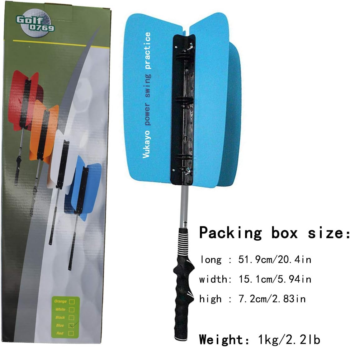 Golf Power Resistance Trainer,Golf Swing Training aid Fan for Golf Power Swing