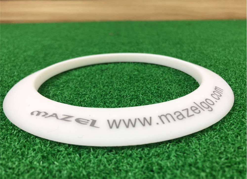 MAZEL Golf Putting Cup/Ring for Training Aid Indoor & Outdoor - All-Direction Practice Hole Putting Accuracy Trainer