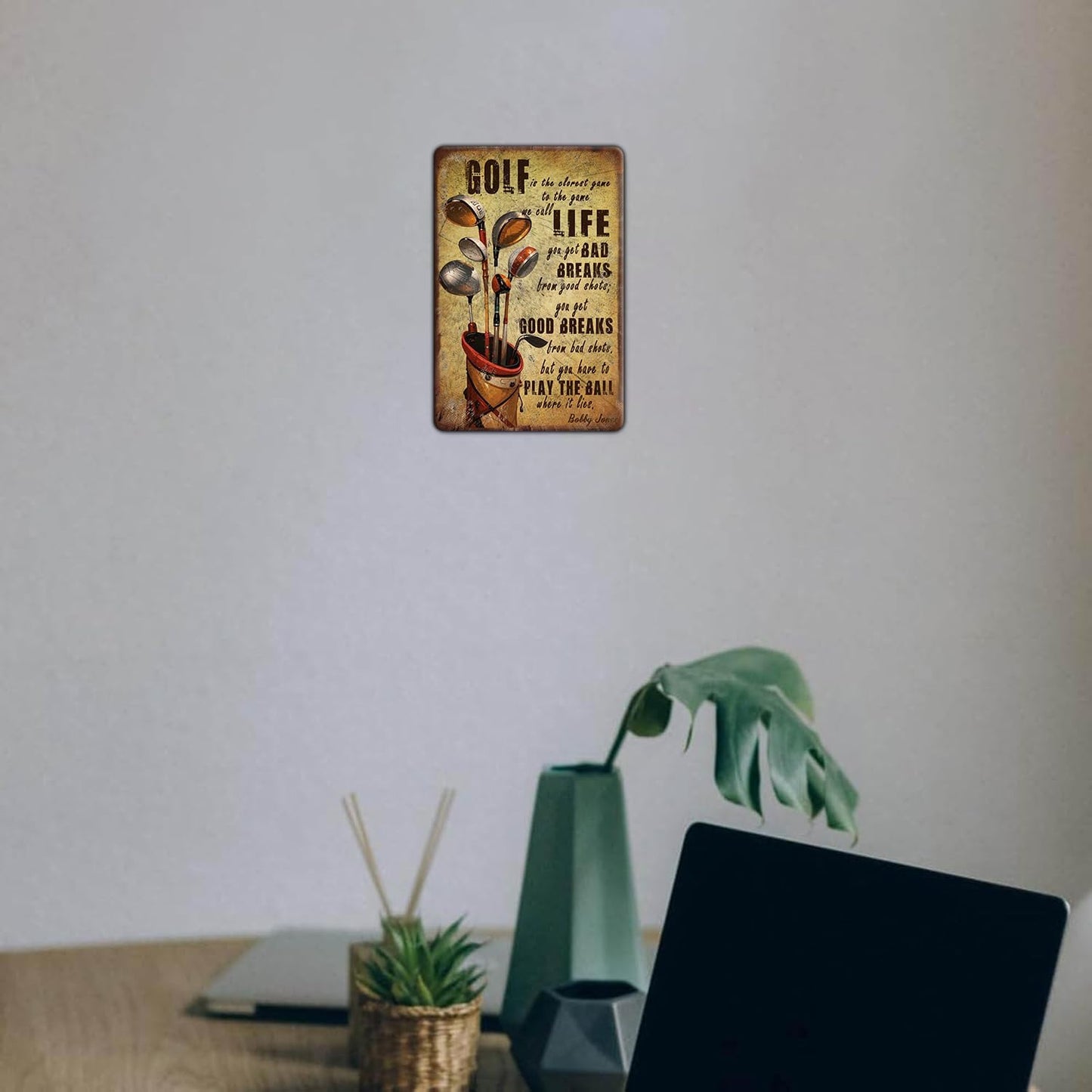 Vintage Golfing Golf Life Metal Tin Sign 8x12 Inch for Home Club Man Cave