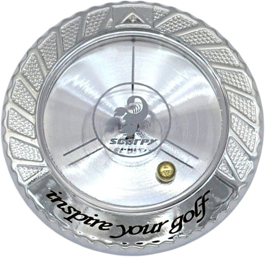 scorpy Golf Level Ball Marker with Metal Bead and Hat Clip, High Precision Putting Green Reading Aid Golf Accessories, Precision Alignment Tool for Perfect Putts