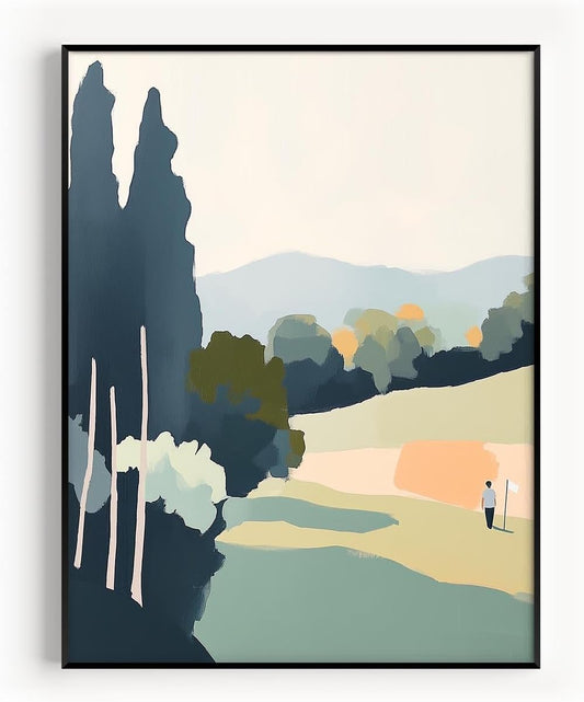 Golf Impressionist Art Print Posters - Premium Giclee Fine Art Prints - Sporty and Sophisticated Home Decor Posters, Golfer Art Prints for Home and Office Decor - Vintage Aesthetic, Ready to Frame