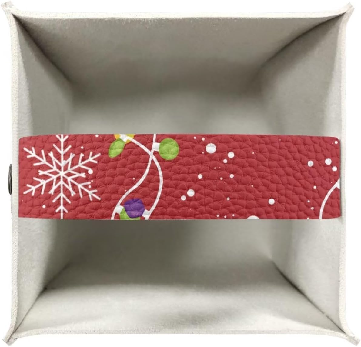 Christmas Tissue Box Cover Square Snowman Decorative Tissue Box Cover Holder Waterproof Soft PU Leather Tissue Holder Case Dispenser for Bathroom Cute Home Decor Easy to Carry 5x5x5 Inch