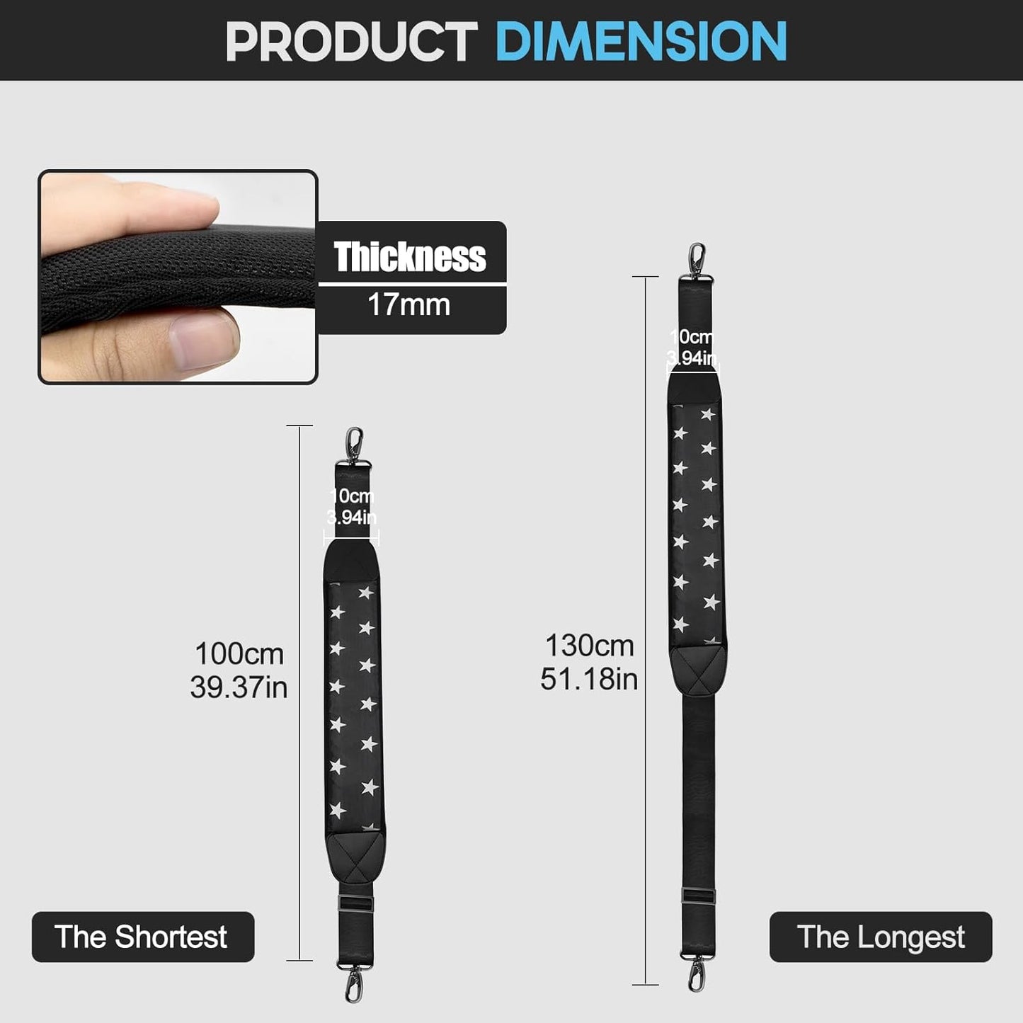 Golf Bag Strap Replacement Golf Bag Shoulder Strap Single Padded Shoulder Strap Adjustable Golf Bag Backpack Straps