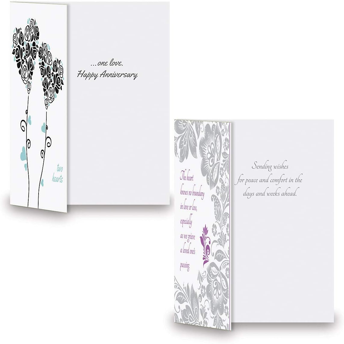 Current Deluxe Foil All Occasion Value Pack - 20 Cards With Envelopes, Celebration, Get Well, Sympathy, Birthday, Anniversary & Thinking of You Variety, Large 5" x 7" Assortment, 10 Design Set