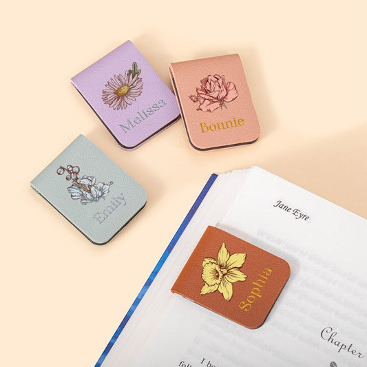 CALLIE Personalized Magnetic Bookmark Clip – Custom Name Reading Gifts for Book Lovers, Birthday Teacher's Day Christmas for Bookworm Gifts (Personalized)