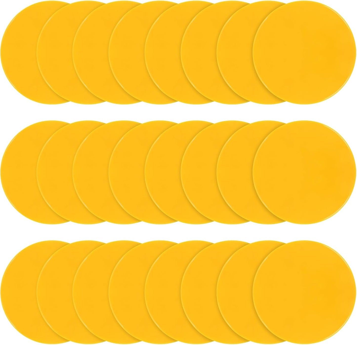 Poly Spots Spot Markers for Gym Floor 9 inch Flat Cones 12/24Pcs Non Slip Rubber Floor Dots for Kids Soccer Basketball Sports Speed Agility Training, Preschool Classroom Activities