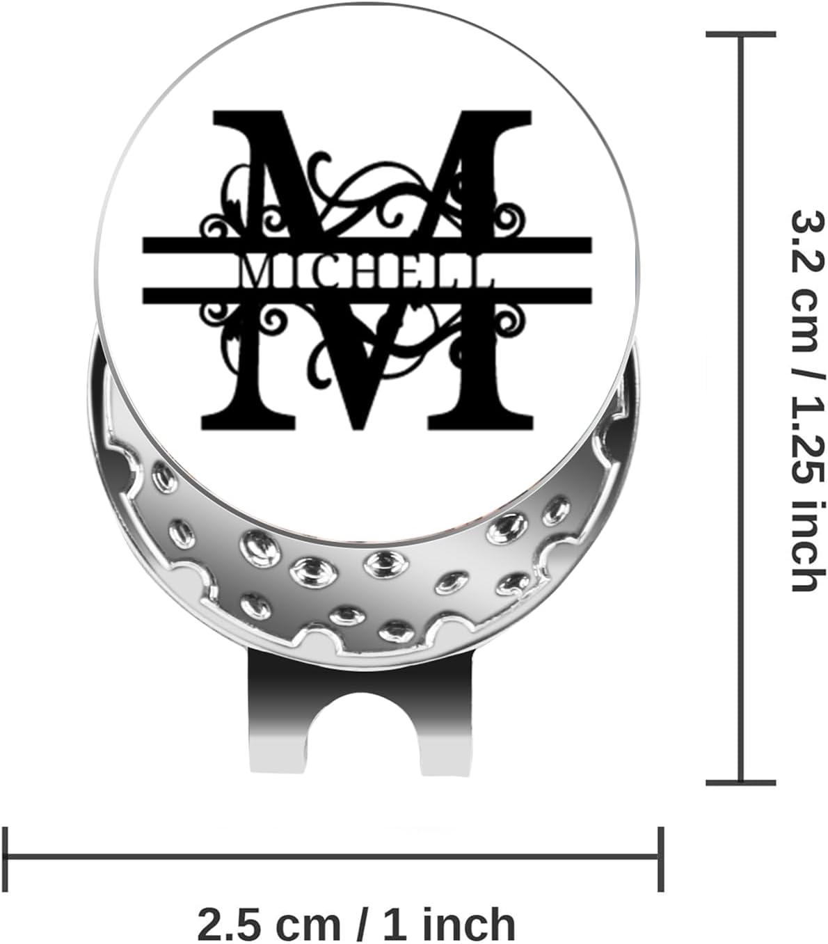 Personalized Golf Ball Markers with Hat Clip