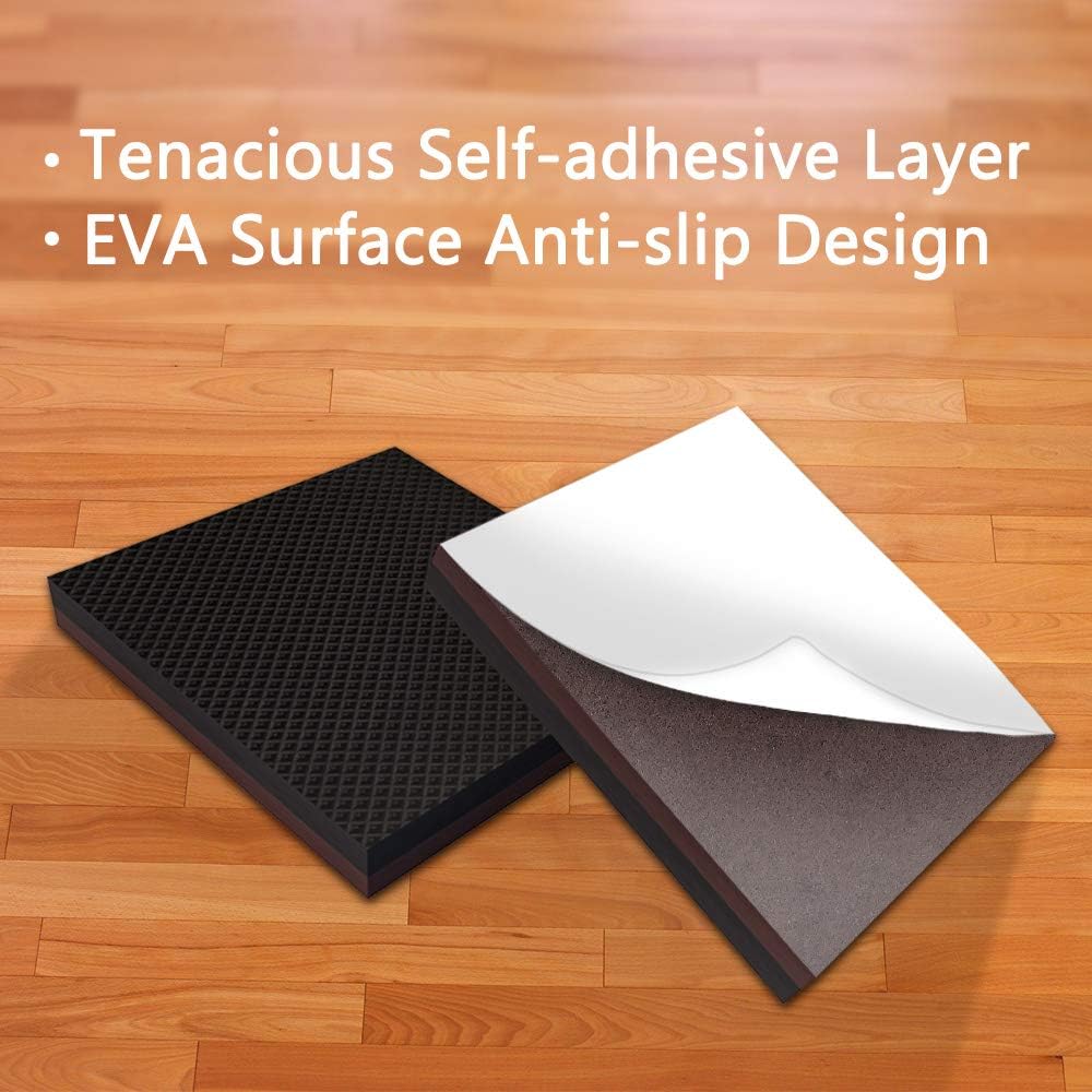 Yelanon Non Slip Furniture Pads -8pcs 6" Grippers Hardwood Floors, Non Skid for Furniture Legs,Self Adhesive Rubber Furniture Feet, Anti Slide Furniture Floors Protectors for Keep Couch Stoppers