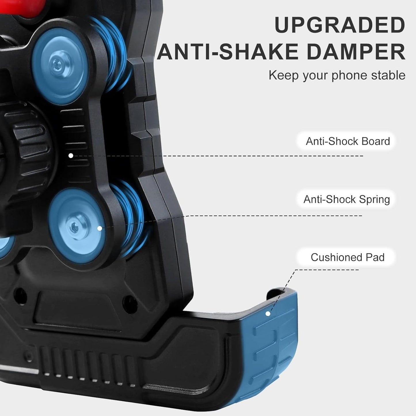 Golf Cart Phone Holder Mount Magnetic Fit EZGO/Club Car/Yamaha, With Vibration Damper and Anti-Shake Upgraded, Golf Phone Holder with Strength Magnetism For iPhone/Galaxy/Google Pixel 5.5"-7.58"