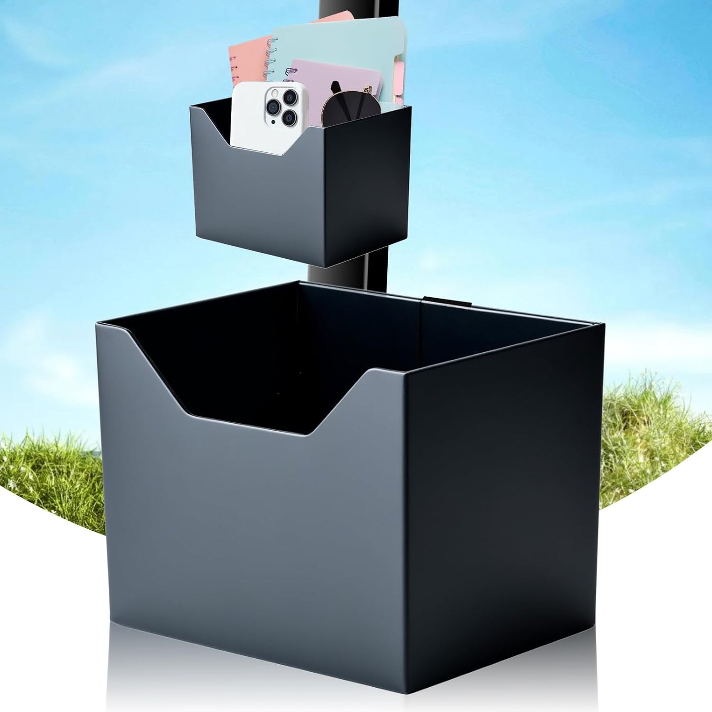 Magnetic Cup Holder, Magnetic Golf Cart Storage Organizer for Golf Cart, Forklifts, Tractors, Trucks, Lawn Mowers, Skid Steers, Buses, Treadmills, Golf Cart Accessories, Metal Surface