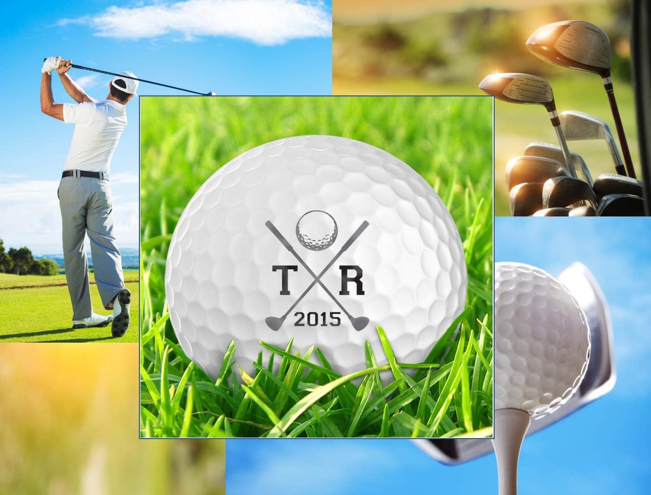 Infusion Personalized Logo Golf Balls - Custom Monogrammed (12 Balls)