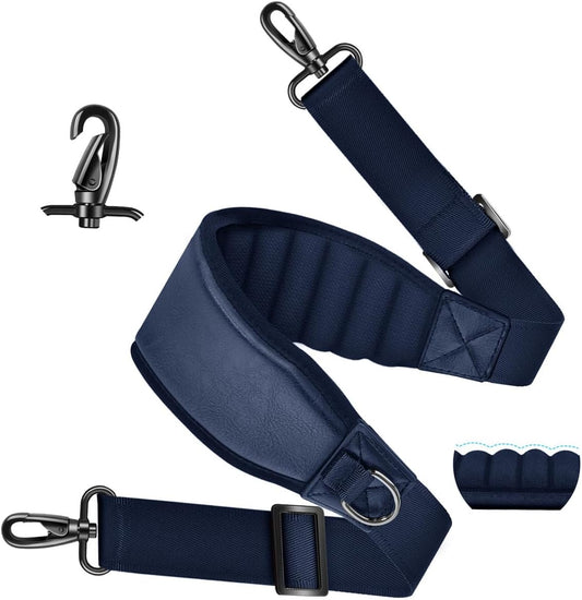 ZINZ Fixed Pad Bag Strap 60 inch Belt with Cushion Breathable Pad,Durable Strap with Double Adjustable Buckle and Metal Hooks