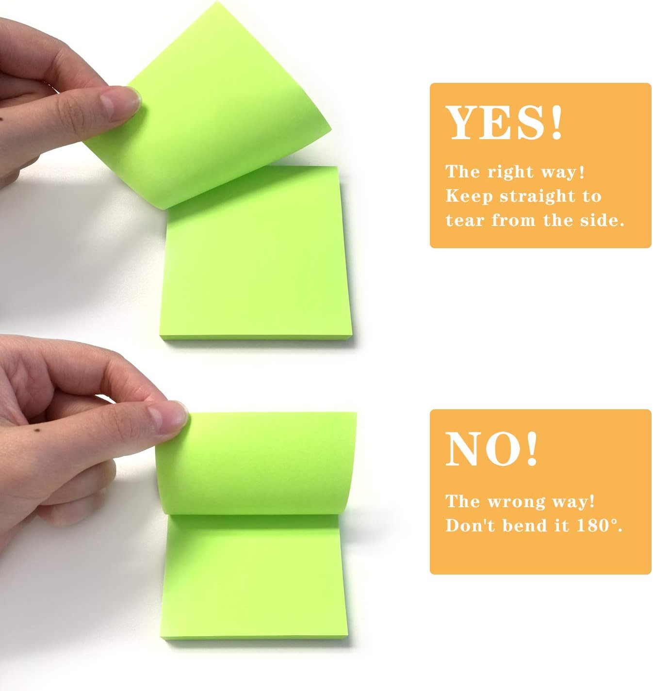 Phthdoty 8 Pads Pop Up Sticky Notes 3x3 Refills Bright Colors Self-Stick Notes Pads Super Adhesive Sticky Notes Great Value Pack