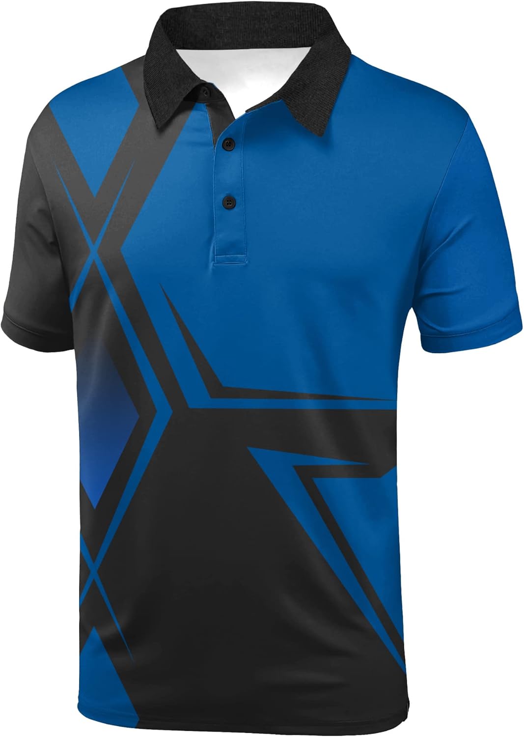 SCODI Mens Golf Shirt Moisture Wicking Performance Sport Short Sleeve Print Golf Polo Shirts for Men