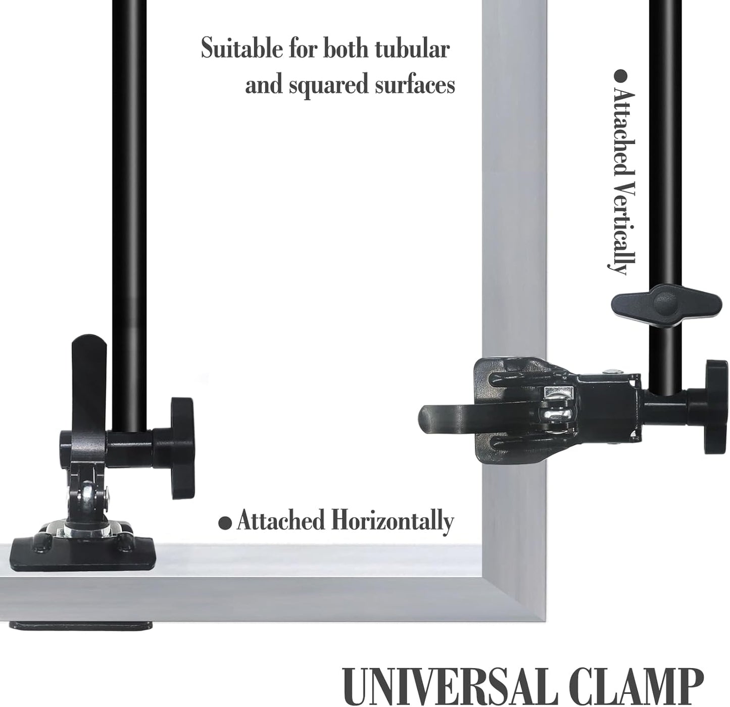 Heavy Duty Umbrella Holder - Adjustable Clamp, Deck Mount, Universal Stand for Mobility, Patio, Stroller, Wheelchair, Beach Chair (Rod only)