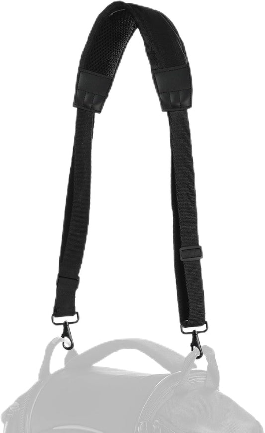 Adjustable Padded Shoulder Strap 37-51.6 Inches Crossbody Bag Strap, with Zinc Alloy Hooks & Plastic Buckles, for Luggage, Duffel, Golf Bags