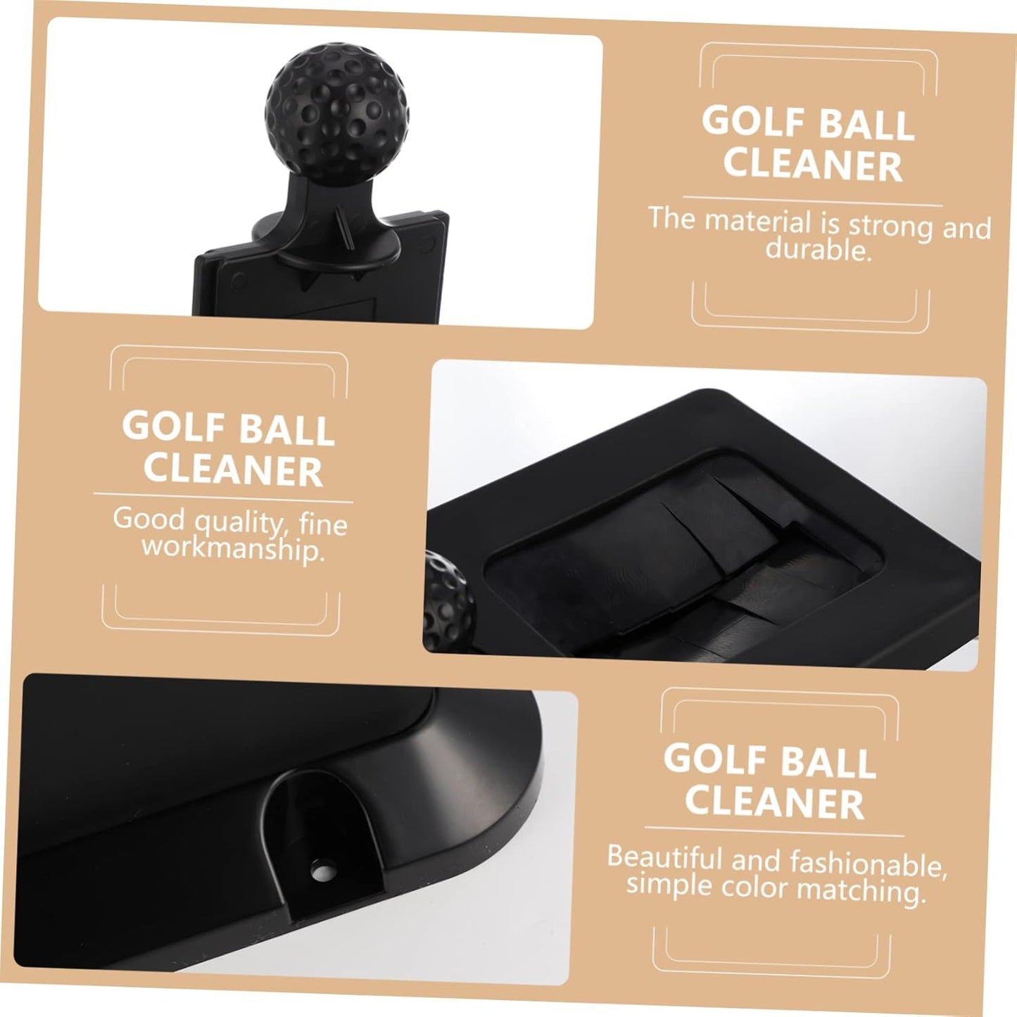 YARNOW Golf Club Washer Manual Cleaning Tool for Clubs and Balls Portable Accessory for Golf Carts Easy to Use for Improved Ball Flight and Backspin