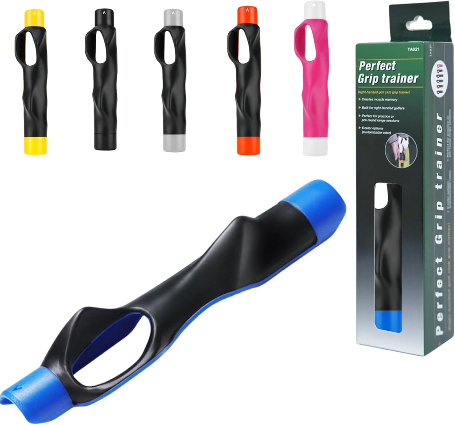 Golf Grip Trainer, Golf Swing Training Aid for Improving Proper Hand Positioning, Golf Training Equipment, Improve Swing Rhythm