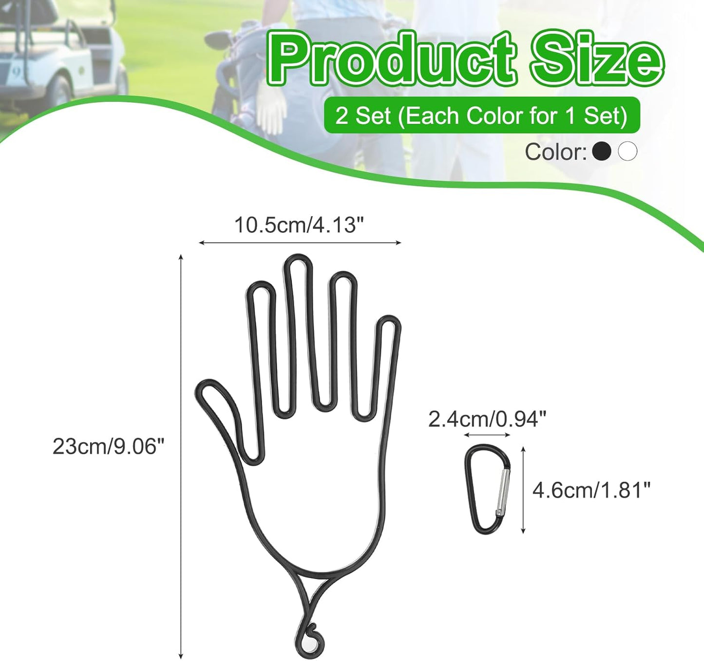 PATIKIL Golf Gloves Stretcher, Plastic Keeper Support Rack Holder Dryer Hanger Frame with Hanging Hook