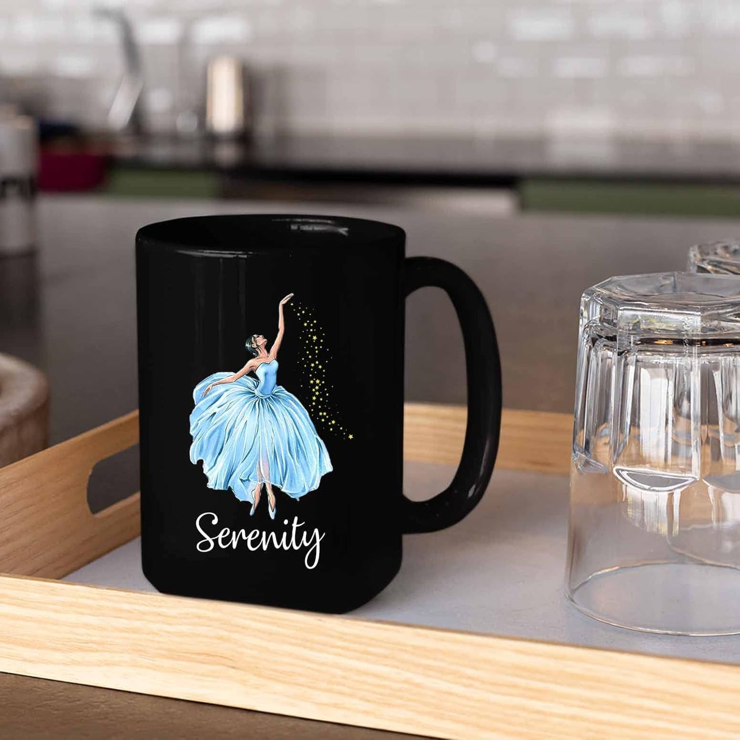 Personalized Ballet Coffee Mug Gift, Customized Black Ceramic Mug 11-15 Oz For Ballet Lovers, Dancing Teacher Team