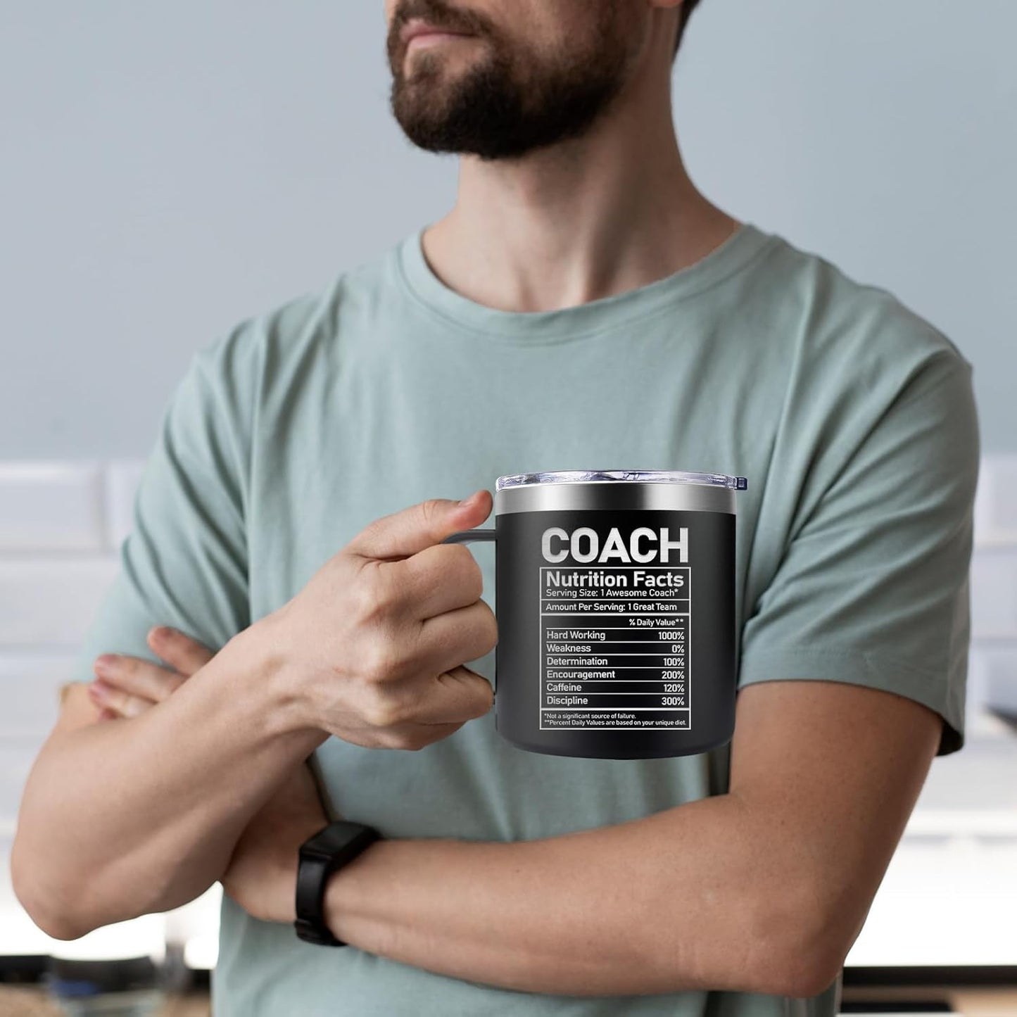 Fufendio Coach Gifts for Men - Best Coach Ever Mug 14oz - Football, Basketball, Baseball Coaches Appreciation Gifts - Christmas Gift for Soccer, Volleyball, Softball