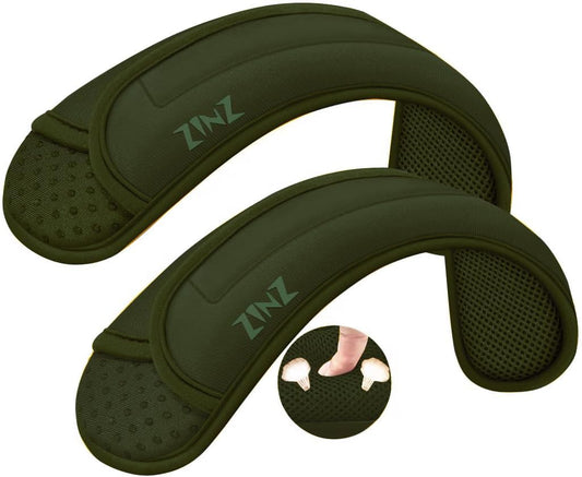 ZINZ 2-Pack Universal Shoulder Pad with Ultra thick Cushion for Bag Luggage Bag Crossbody, Plus Long & Anti-Slip & Breathable,Green