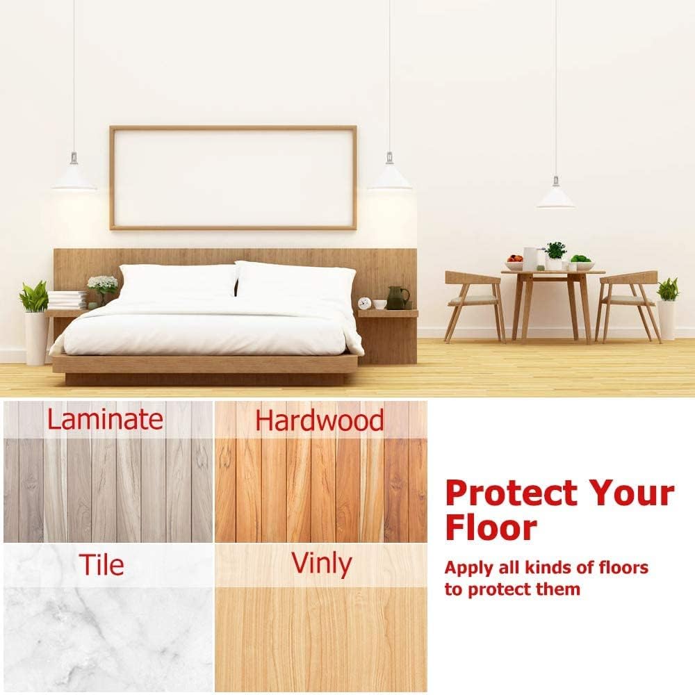 YELANON Non Slip Furniture Pads - 12 pcs 3”Square Furniture Grippers, Non Skid for Furniture Legs, Feet Furniture Feet, Anti Slide Furniture Hardwood Floor Protector for Keep Furniture in Place