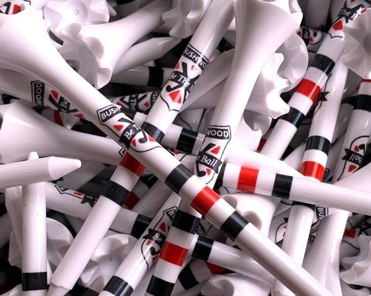 TRUESTRIKE Premium USA Golf Tees – 3¼" or 2¾" Durable Plastic Performance Tees (100 Pack) – Made in USA – Bulk Value Pack