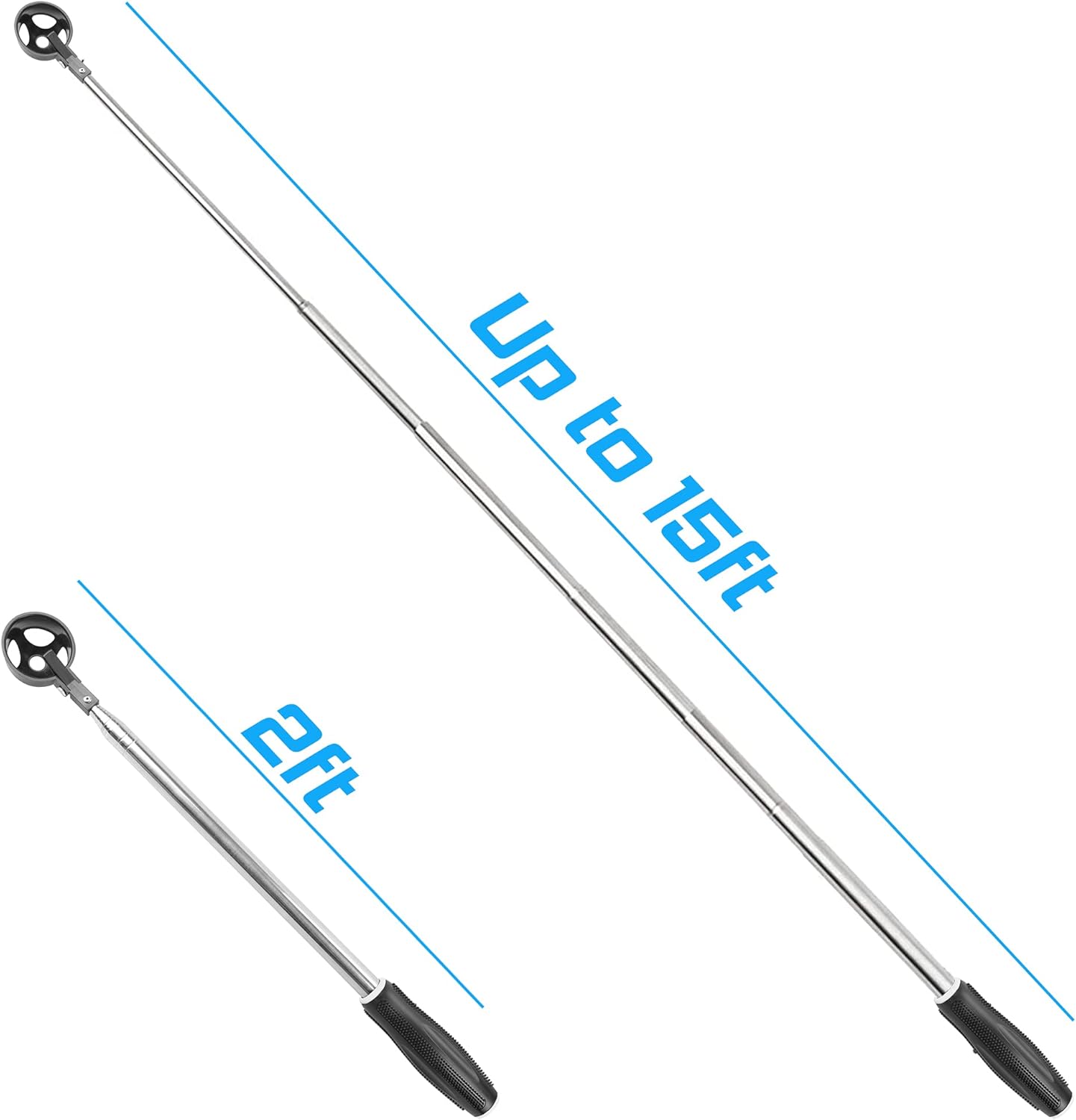 prowithlin Golf Ball Retriever, Golf Balls Retrievers Telescopic for Water with Automatic Locking Scoop, Balls Retriever Tool Golf with Grabber Tool, Golf Accessories Golf Gift for Men