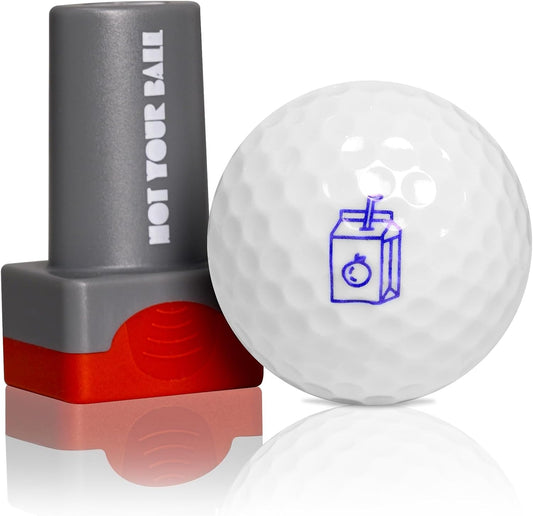 ZEETY Golf Ball Stamp, Golf Ball Stamper, Self-Inking Golf Ball Stamp Marker to Identify Golf Balls, Golf Gift Golf Accessories for Men and Women Golfers