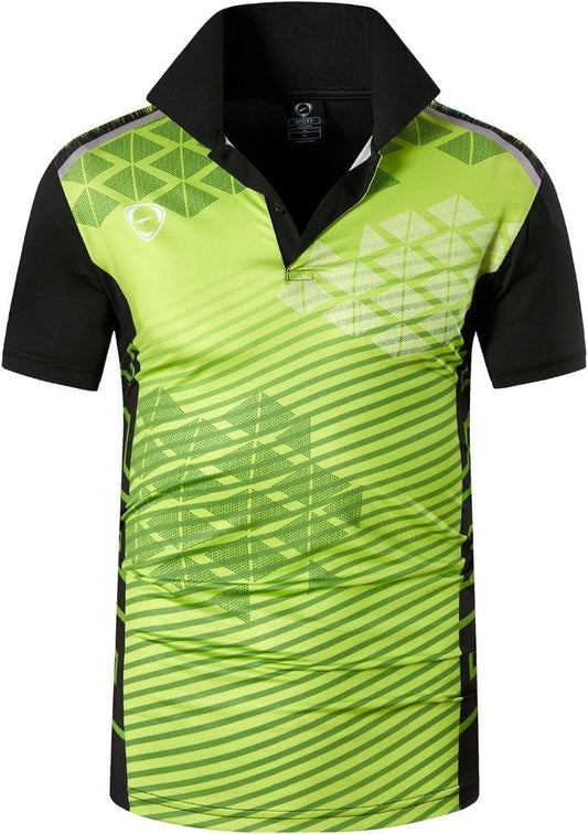 jeansian Men's Sport Outdoor Quick Dry Fit Short Sleeves Polo Tee Shirt Tshirt T-Shirt Tops Golf Tennis Bowling LSL195