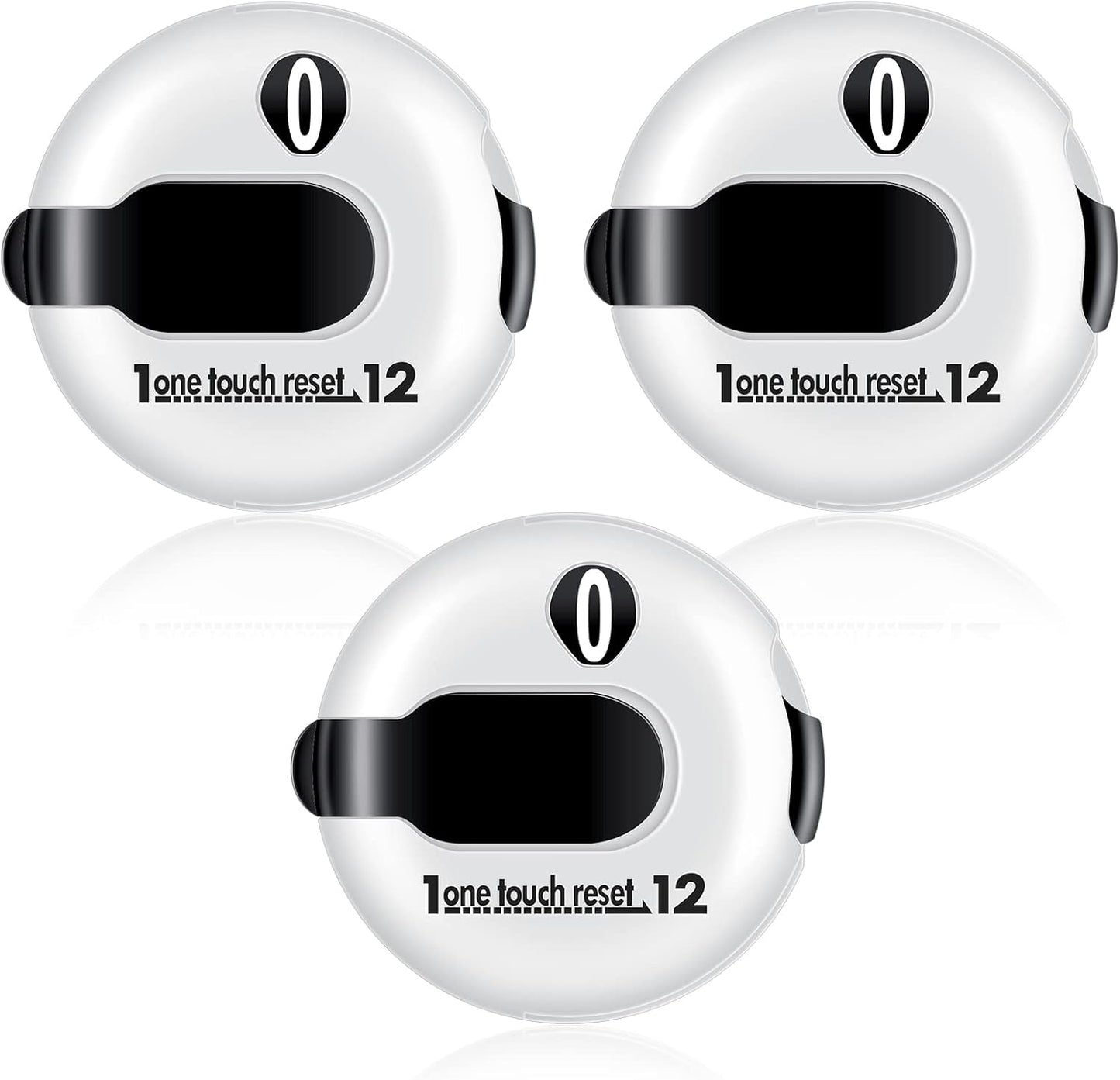 Frienda Golf Score Counter Mini Golf Stroke Counter with One Touch Reset and Simple Attachment to Scorekeeper Glove in