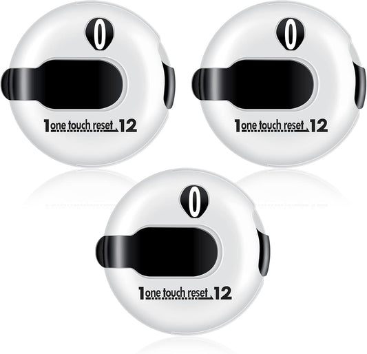 Frienda Golf Score Counter Mini Golf Stroke Counter with One Touch Reset and Simple Attachment to Scorekeeper Glove in
