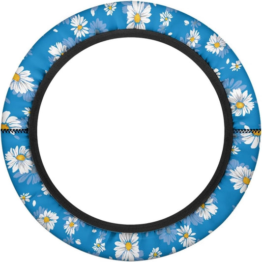 Daisy Golf Cart Steering Wheel Covers Blue Golf Cart Steering Wheel Cover Soft Boat Steering Wheel Cover Keep Cool in The Heat