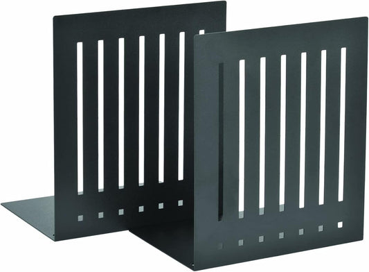 STEELMASTER by BankSupplies 6-Inch Heavy Duty Bookends | Scratch Resistant Finish | Heavy Gauge Material | Non-Slip Padded Base Protection | For Office, Bookshelves, Binders & Books