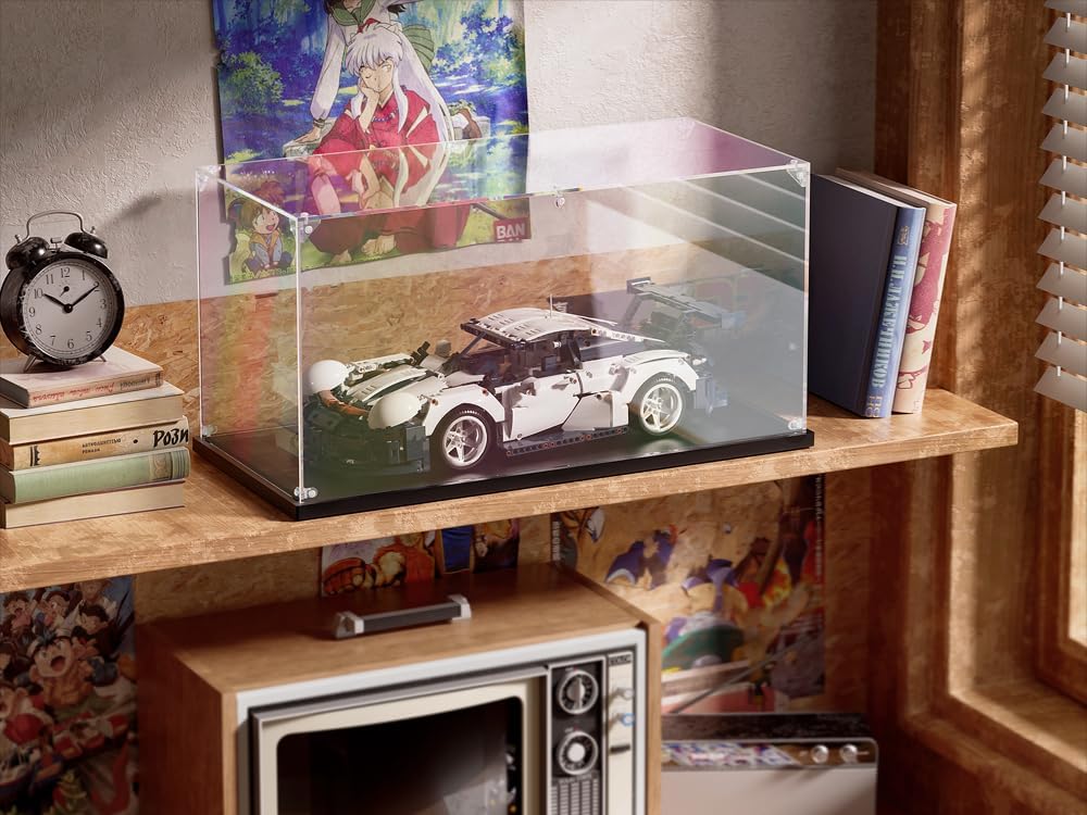 Clear Acrylic Display Case ,Self-Assemble Showcase for Collectibles, Action Figures, Dolls, Toys - Alternative Glass Box for Commemorative Gifts(15.75x7.87x7.87 inches, 40x20x20 cm)