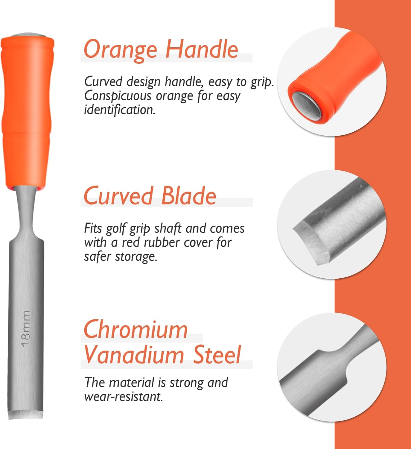 TRINKA Golf Grip Tape Stripper Remover Tool Kits, Golf Grip Tape Remover with Golf Grip Removal Tool Hook Knife, Tape Stripper Remover for Regripping Graphite/Steel Shaft, Golf Club Grip Repair Kit