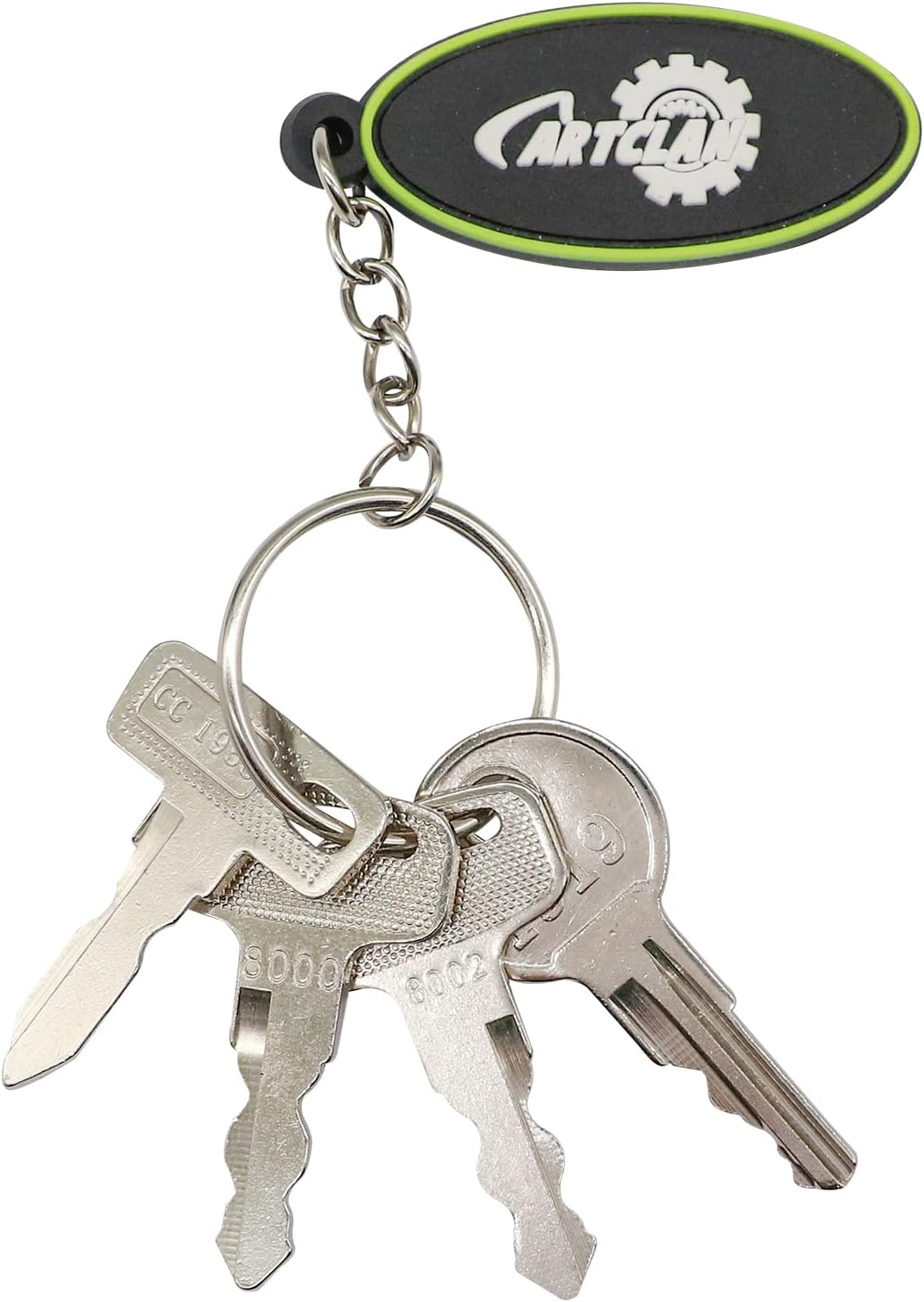 Golf Cart Keys Set (4PCS), Suitable for EZGO, Yamaha, Club Car, OEM#1012505 17063-G1 JU2-H2511-00 JU6-H2511-10