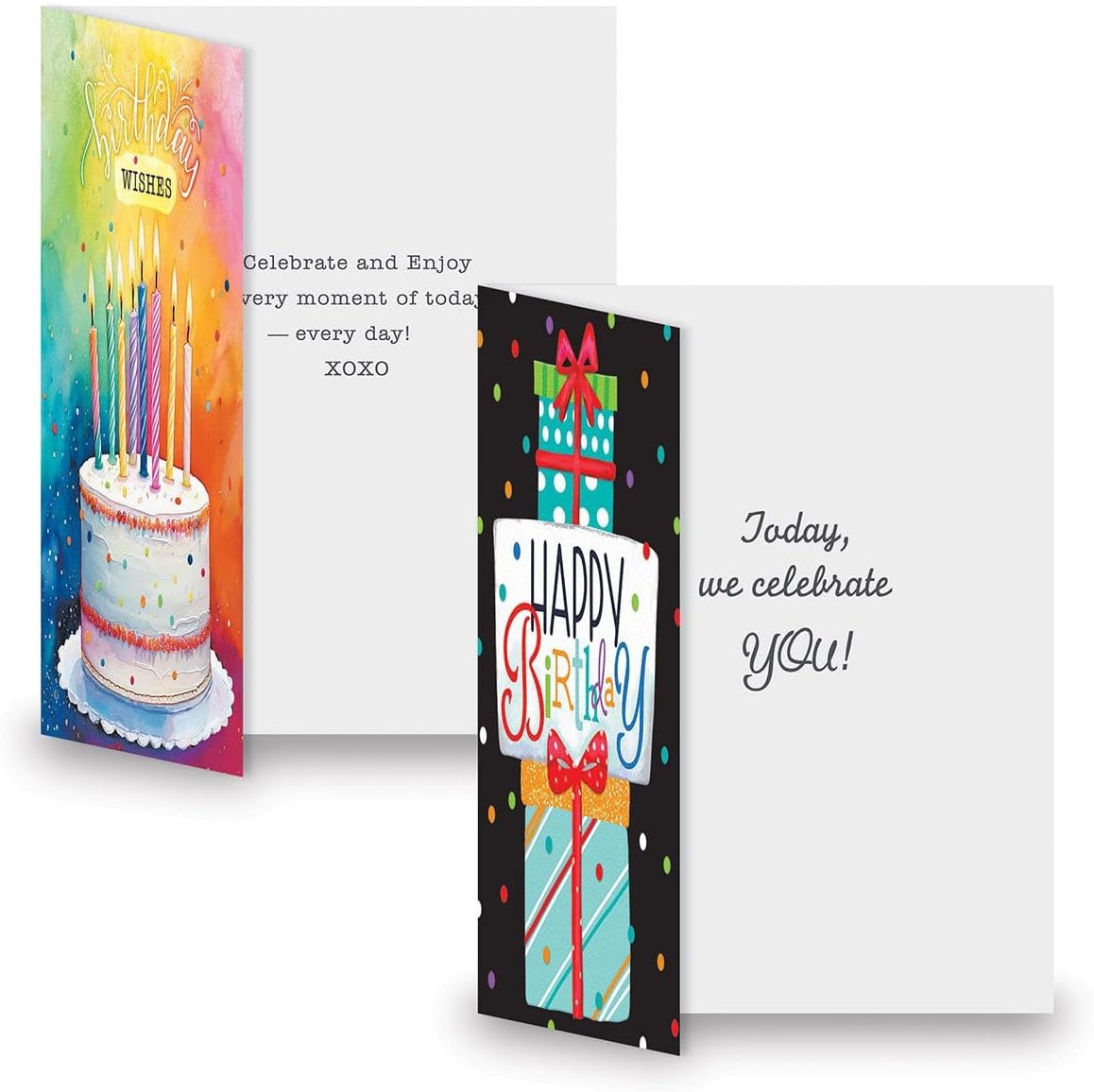 Current Confetti Celebration Birthday Cards Value Pack - Set of 20, Large 5 x 7 Inch Cards, Sentiments Inside, Envelopes Included