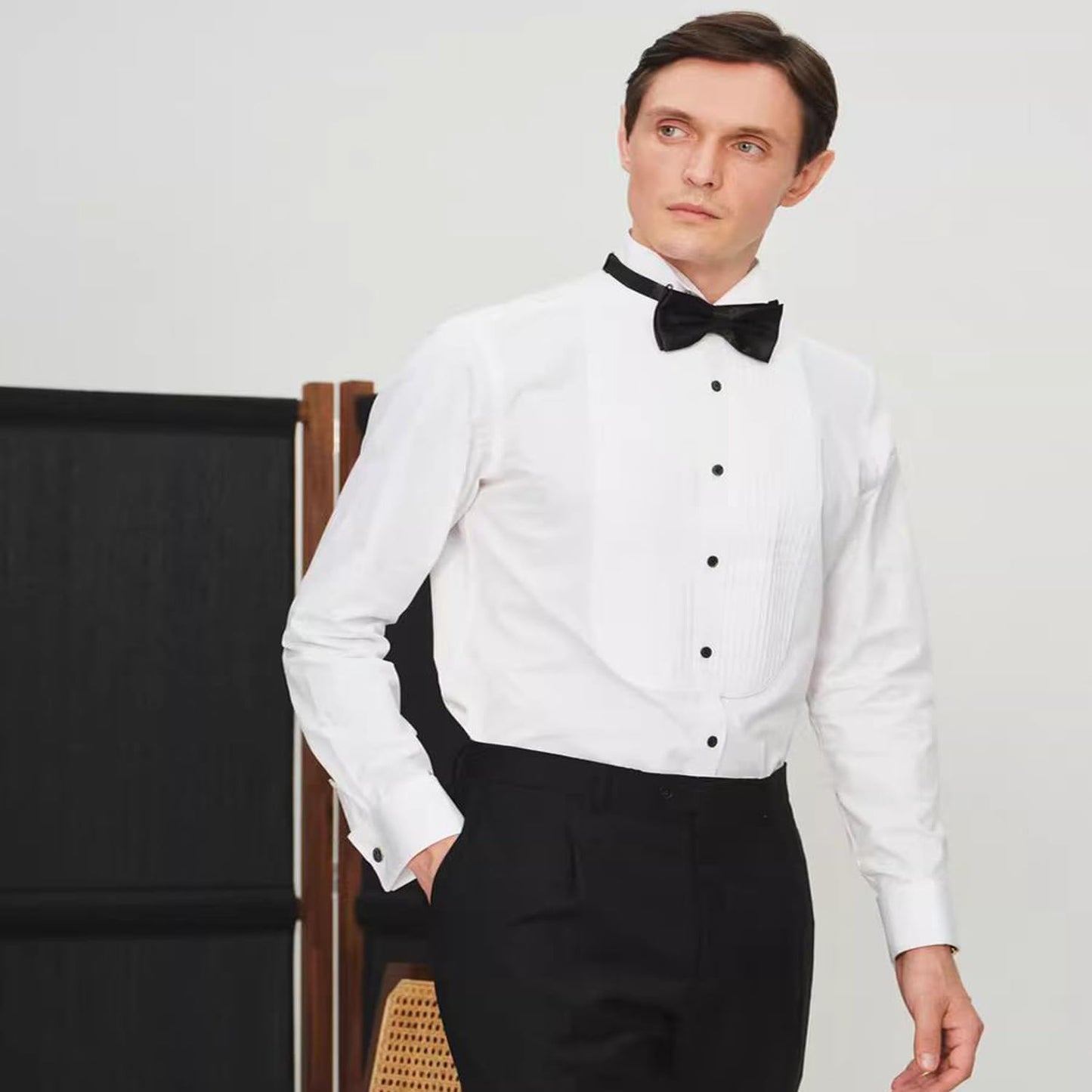 Cufflinks for Men and Tuxedo Shirt Studs Set with Gift Box Stainless Steel Cuff links