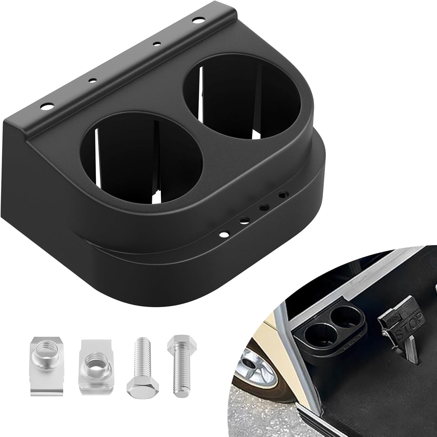 Club Car DS Cup Holder Kit Dual for 1993-Up Golf Cart OEM# 1016811 101708301