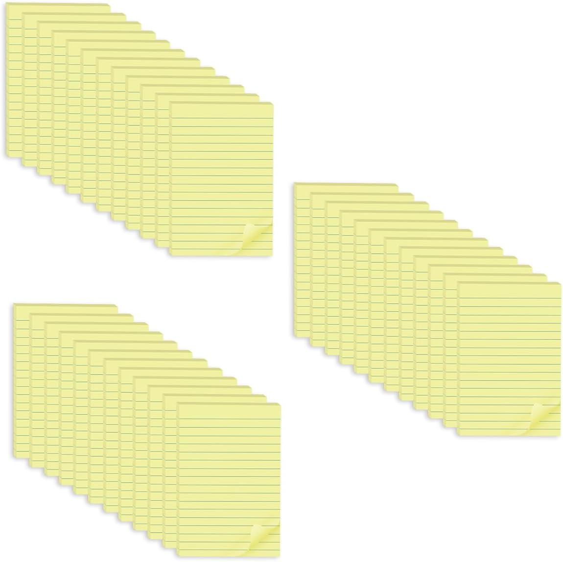 (36 Pads) Sticky Notes 4X6 in Yellow Stickies Super Sticking Power Memo Pads Strong Adhesive