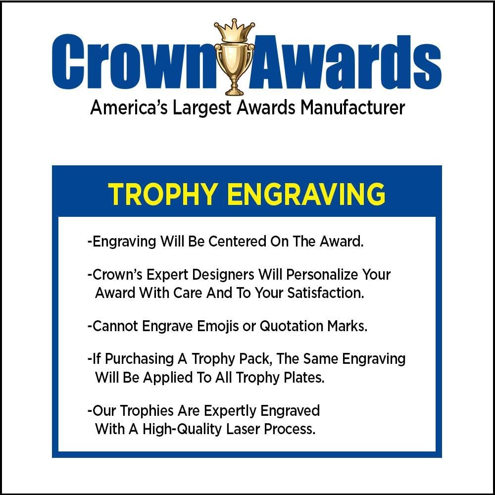 Crown Awards 7" Golf Gold Cup Trophies, Custom Golf Clubs and Ball Acrylic Cup Trophy