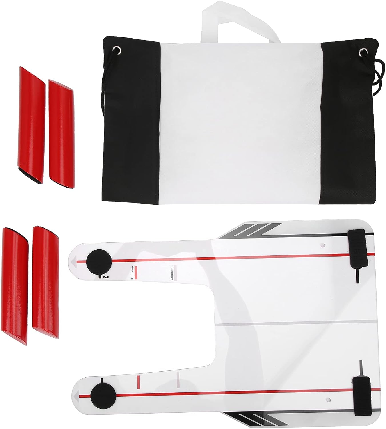 Golf Putting Alignment Mirror, PC Portable Swing Training Aids, Practice Putting Trainer for Beginners