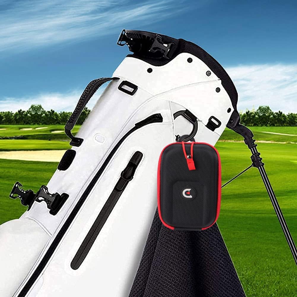 ACHIX Golf Rangefinder Hard Shell Case Compatible for Bushnell/Callaway/Tectectec,Universal Laser Range Finder Carry Bag with Carabiner Belt Clip for most brands rangefinders